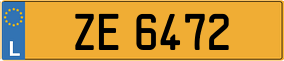 Trailer License Plate